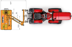 desbrozadora de brazo polivalente ligera para tractor mod volpe 140