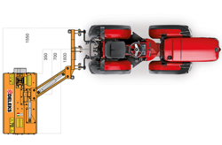 desbrozadora de brazo polivalente ligera para tractor mod volpe 140