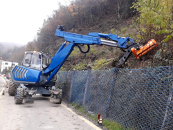 cortador hidráulico de zarzas para mini excavadora arh 120
