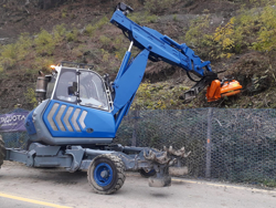 cortador hidráulico de zarzas para mini excavadora arh 120
