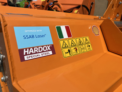 desbrozadora de martillos con desplazamiento hidráulico leopard 180 sph
