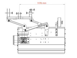 desbrozadora de martillos lince 120 lateral para tractor tipo kubota iseki yanmar