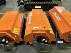 cortador hidraulico de zarzas para mini excavadora arm 100