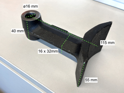 cortador hidraulico de zarzas para mini excavadora arm 120