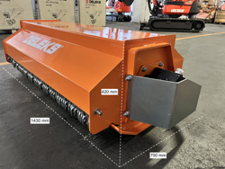 cortador hidraulico de zarzas para mini excavadora arm 120