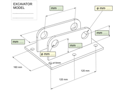 enganche para miniexcavadora arm