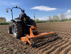 grada rotativa con rodillo kr 120 para tractor
