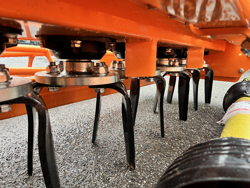 grada rotativa con rodillo kr 120 para tractor