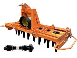 grada rotativa con rodillo kr 160 para tractor