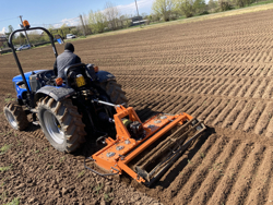 grada rotativa con rodillo kr 160 para tractor