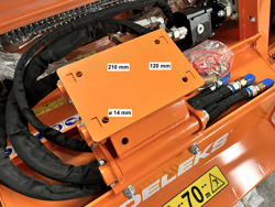cortador hidráulico de zarzas para mini excavadora arh 80