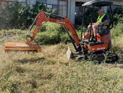 cortador hidráulico de zarzas para mini excavadora ar 60