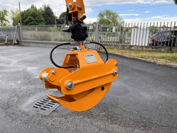 pinza para mini excavadoras y gruas forestales capacidad 400kg mod dk 10h