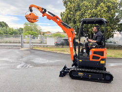 pinza para mini excavadoras y gruas forestales capacidad 400kg mod dk 10h