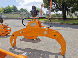 pinza hidraulica forestal y rotador para mini excavadoras y gruas forestales capacidad 400kg mod dk 10h gr 10
