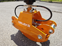 pinza hidraulica forestal y rotador para mini excavadoras y gruas forestales capacidad 400kg mod dk 10h gr 10