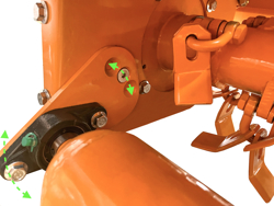 cortador hidraulico de zarzas para mini excavadora ars 80