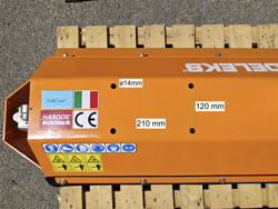 cortador hidraulico de zarzas para mini excavadora ars 100