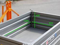caja de transporte basculante para tractor modelo t 1400 h