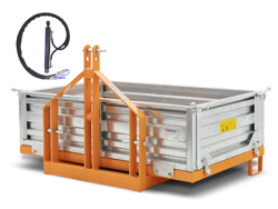 caja de transporte basculante para tractor modelo t 2000 h