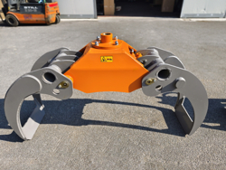 pinza forestal para excavadoras y grúas forestales capacidad 2500kg mod dk 18