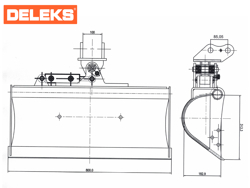 cazo orientable limpieza escarpadas para miniexcavadora s100 800