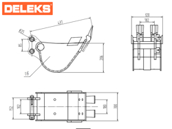cuchara para miniexcavadora 300 s100