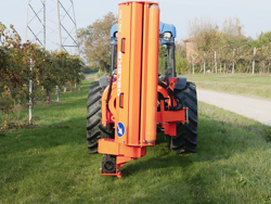 desbrozadora de brazo lateral dragon 180 con martillos