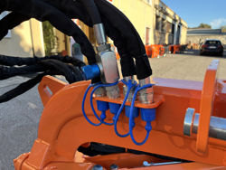 desbrozadora de brazo lateral dragon 180 con martillos