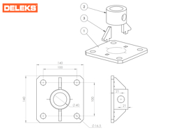 pinza para mini excavadoras y gruas forestales capacidad 400kg mod dk 10h