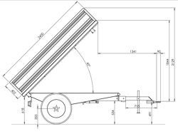 remolque agricola basculante hacia tres lados modelo rm 14 t3h
