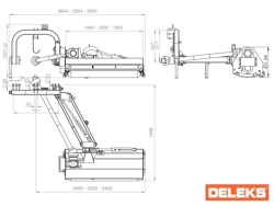 desbrozadora de brazo con caja de transmision interior para frutero deleks