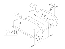 enganche para miniexcavadora cw05