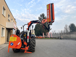 trituradora de brazo para tractor con cabezal de corte mod merlo