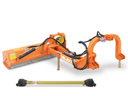 desbrozadora lateral de martillos para tractor deleks