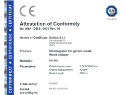 trituradora de ramas dk 800 honda con motor independiente