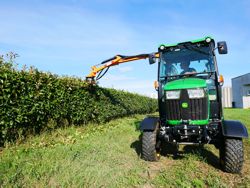 recortadora de brazo hidraulica cortasetos para tractor mod falco
