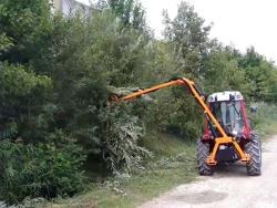 recortadora de brazo hidraulica cortasetos para tractor mod falco
