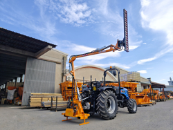 recortadora de brazo hidraulica cortasetos para tractor mod falcow