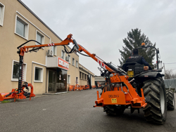 recortadora de brazo hidraulica cortasetos para tractor mod falcow