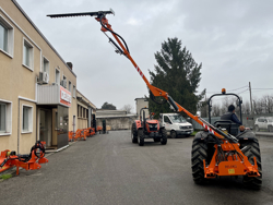 recortadora de brazo hidraulica cortasetos para tractor mod falcow