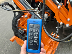 recortadora de brazo hidraulica cortasetos para tractor mod falcow