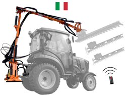 recortadora de brazo hidraulica cortasetos para tractor mod falco hw