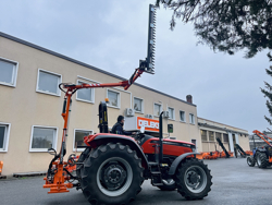 recortadora de brazo hidraulica cortasetos para tractor mod falco hw