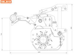 trituradora de martillos para tractor para olivo mod gorilla 220