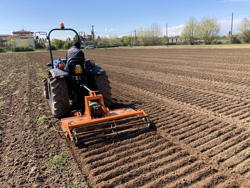 grada rotativa con rodillo kr 210 para tractor