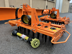 grada rotativa con rodillo kr 160r para tractor