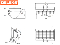 cuchara para miniexcavadora m100 600st