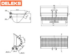 cuchara para miniexcavadora m100 800st