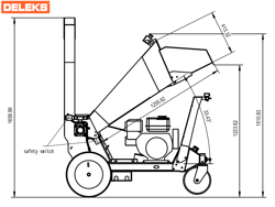 trituradora de ramas dk1000e